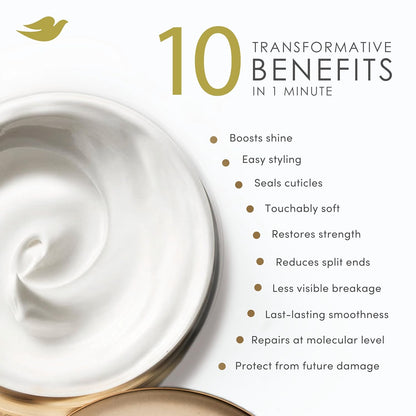 Dove Hair Intensive Repair 10in1 Serum Mask for Damaged Hair with Bio-Protein Care Technology and Amino Serum 9.2 fl oz (Pack of 8)