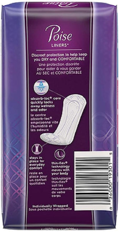 Poise Pantiliners, 26 Count