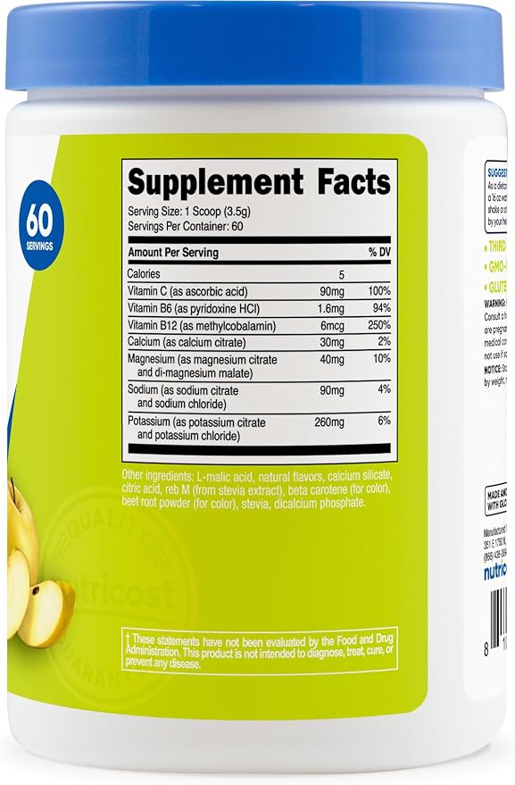 Nutricost Electrolytes Complex Powder (Orchard Blast) 60 Servings