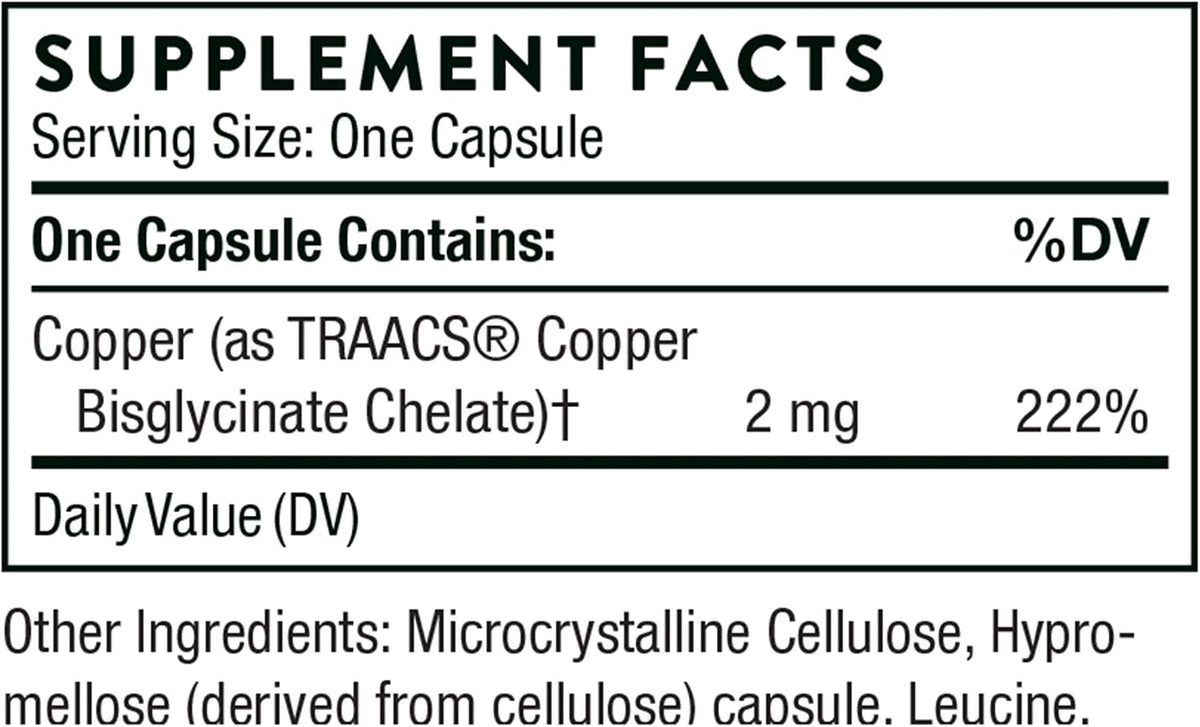 THORNE - Trace Minerals Bundle - Zinc Picolinate and Copper Bisglycinate - Essentials for Wellness - 60 Servings