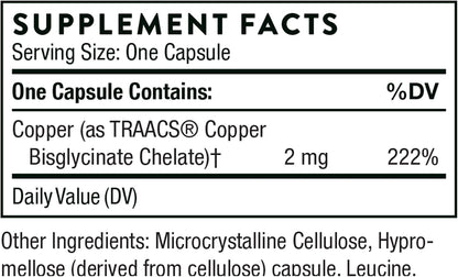 THORNE - Trace Minerals Bundle - Zinc Picolinate and Copper Bisglycinate - Essentials for Wellness - 60 Servings