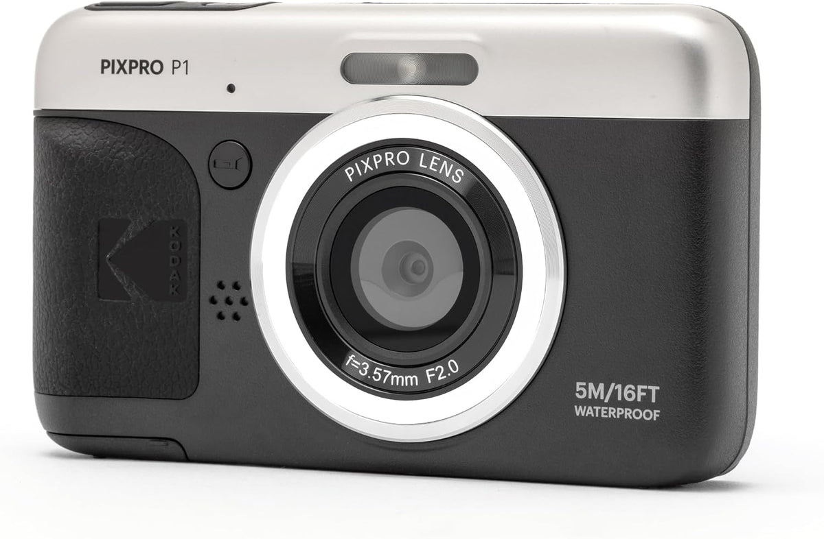 KODAK PIXPRO P1 13MP Waterproof Digital Camera, Black