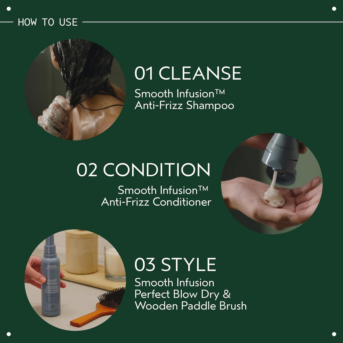 Aveda Smooth Infusion Anti-Frizz Conditioner | Smoothing Conditioner | Frizz Control | Protects Against Humidity | Silicone Free | for Medium and Thick Hair | 99% Naturally Derived*