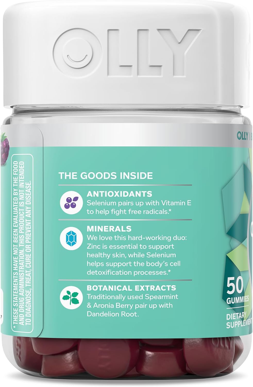 OLLY Flawless Complexion Healthy Skin Support, 300 mcg Vitamin A - 50 Count
