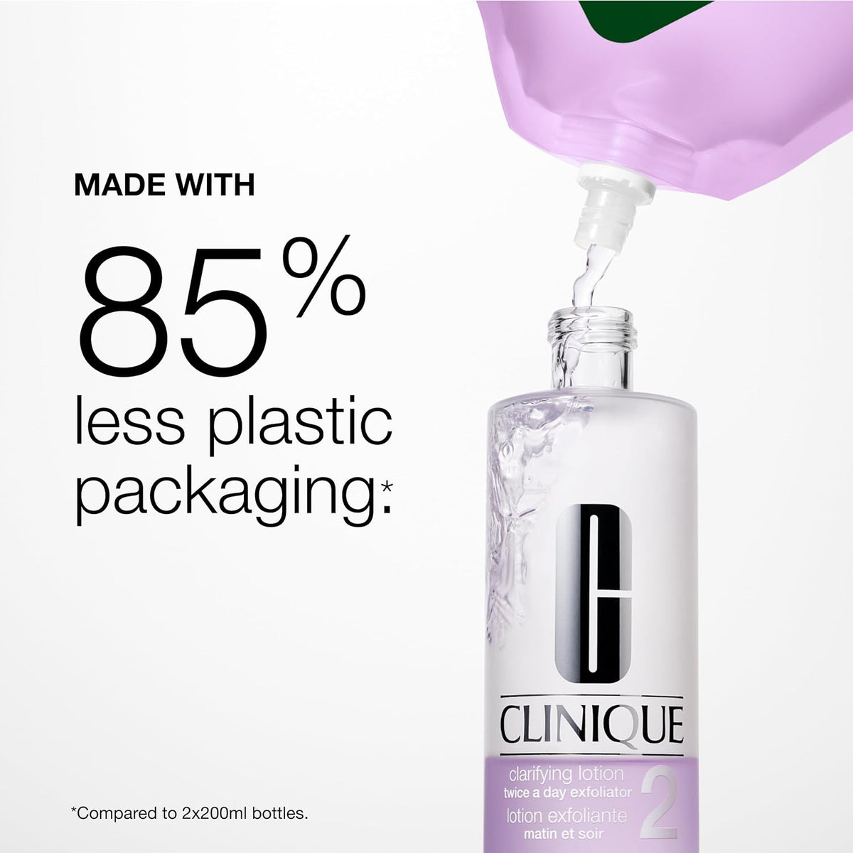 Clinique Clarifying Lotion 1.0, 1, 2, 3 & 4 | Exfoliating Face Toner with Witch Hazel | 5 Formulas for Every Skin Type | Step 2 of 3-Step Skin Care Routine