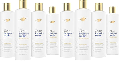 Dove Conditioner Intensive Repair for Damaged Hair Bio-Protein Care Technology and Amino Serum 12 oz,(Pack of 8)