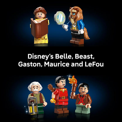 LEGO Disney Princess Beauty and The Beast Castle Building Set - Room Decor for Women & Men, Ages 18+ - Model Building Kit for Adults - Book Shelf Display - Gift for Disney Fans - 43263
