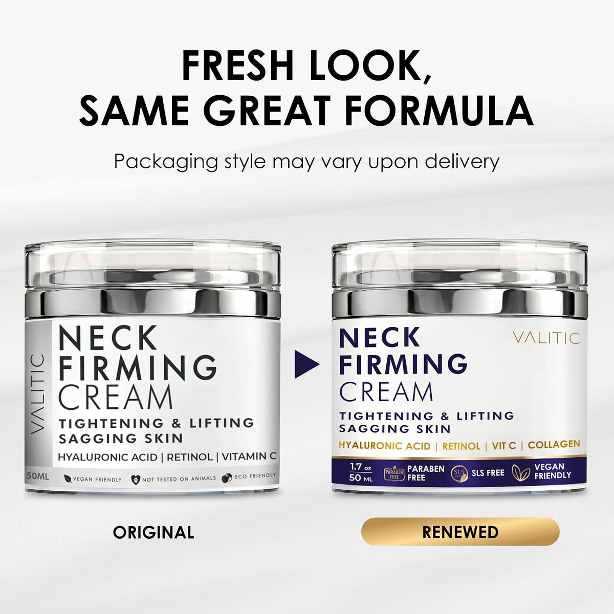 VALITIC Anti-Aging Neck and Chest Firming Cream for Tightening and Firming