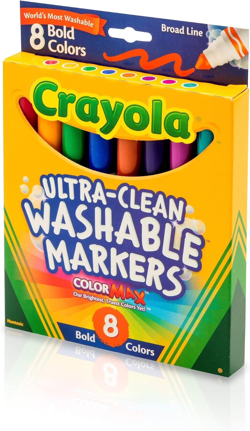 Crayola 8 Ct Bold Broad-Line Washable Markers