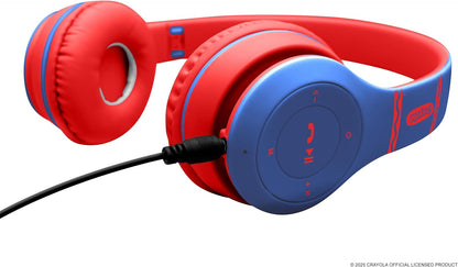 Crayola Kids Over Ear Headphones, Wireless Headphones with Microphone | Lightweight Comfortable Head Phones for Home Travel, Bluetooth 5.0, 5H Playtime, Rechargeable, Hi-Res Sound Audio, FM Radio