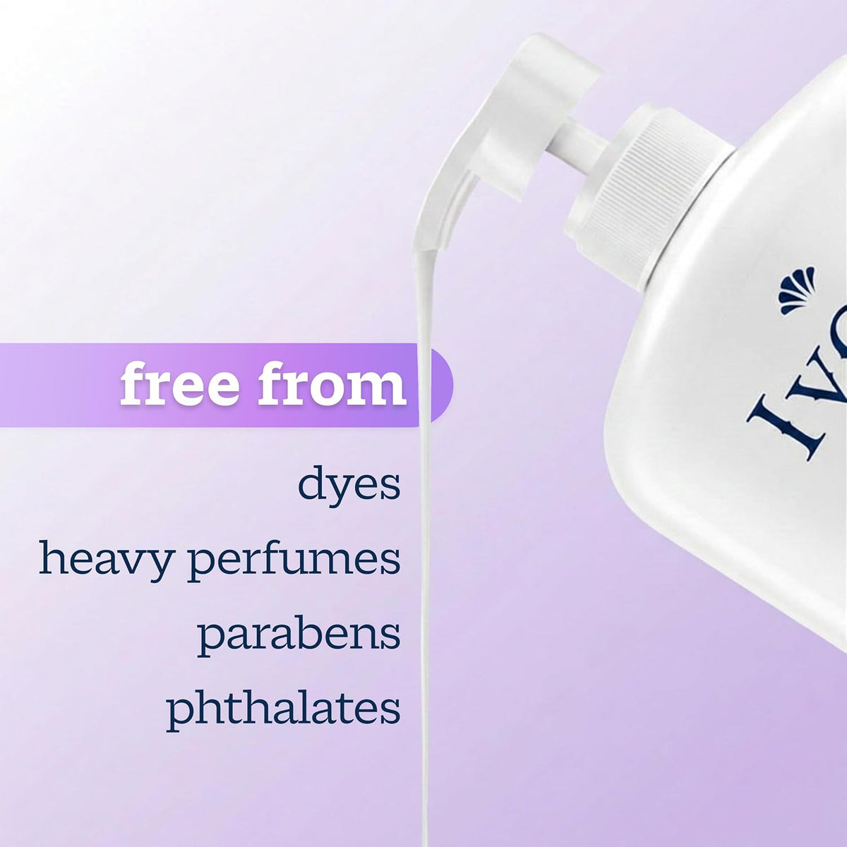 Ivory Body Wash, Designed for the Whole Family, Gentle Formula, Free of Dyes Heavy Perfumes Parabens Phthalates & Silicones, Lavender Scent, 35 oz