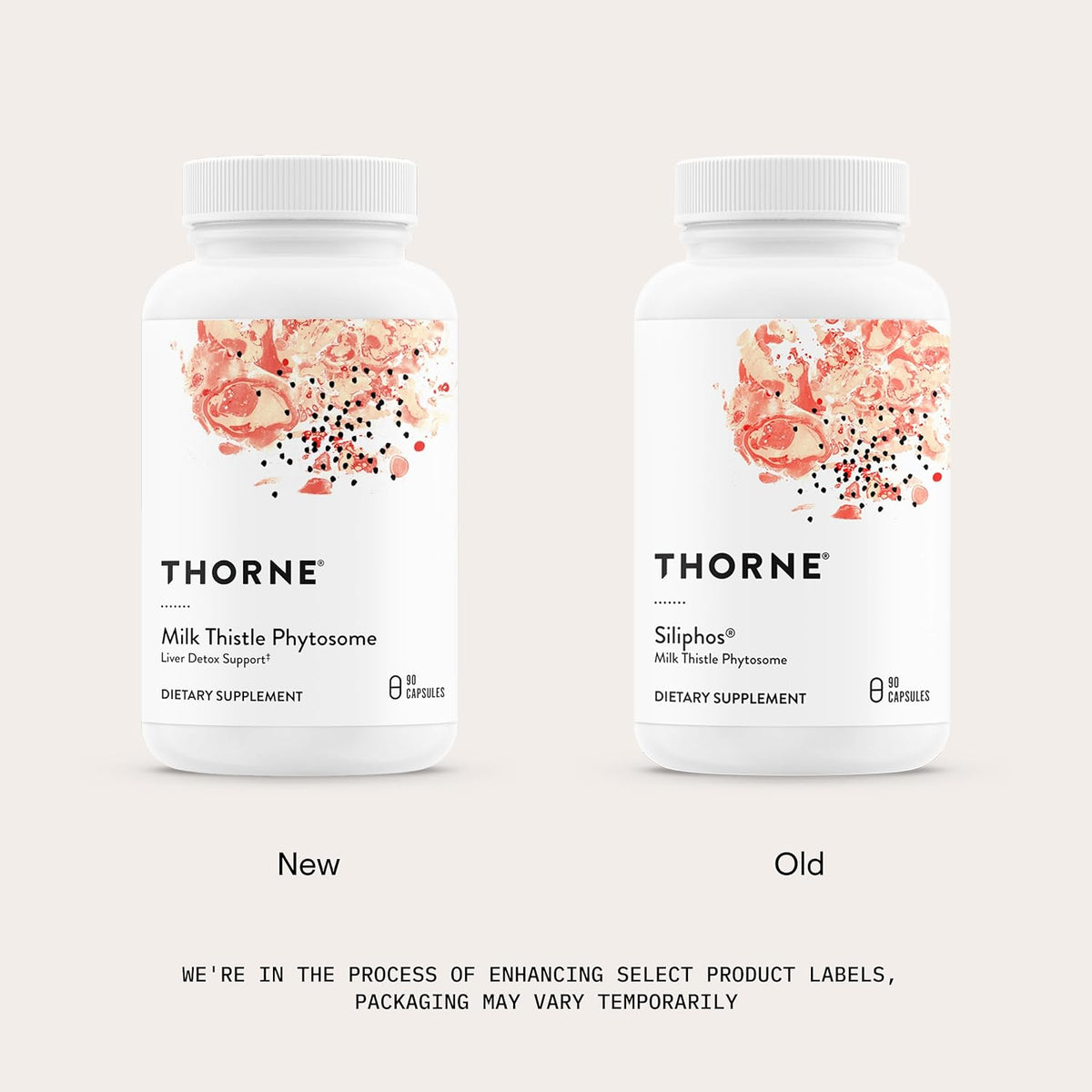 THORNE Milk Thistle Phytosome, Silybin Phospholipid Complex, 90 Capsules