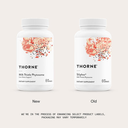 THORNE Milk Thistle Phytosome, Silybin Phospholipid Complex, 90 Capsules
