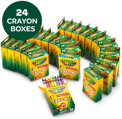 Crayola Crayons Bulk (72 Packs), Coloring Book Supplies, Presharpened Crayons for Kids, Stocking Stuffers, Preschool Classroom Supplies, Gifts, Ages 3+