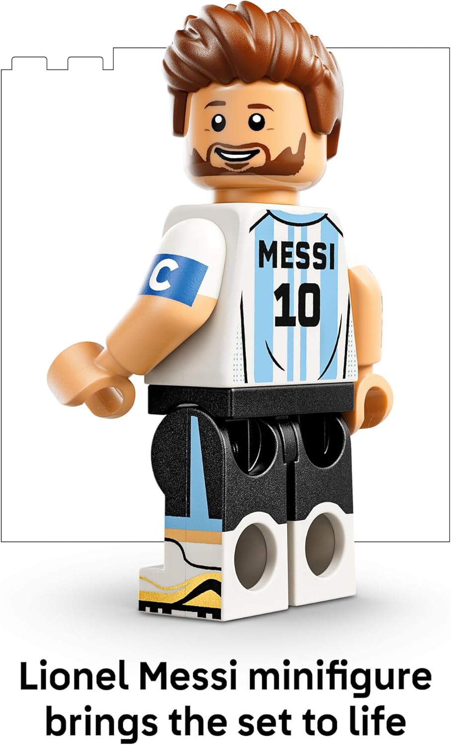 LEGO Editions Lionel Messi – Soccer Highlights - Building Set for Boys & Girls, Ages 10+ - Collectible Soccer Gift with Plaque - Kids Bedroom or Shelf Decor - 43011
