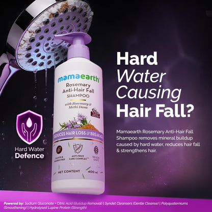 MAMAEARTH Rosemary Shampoo with Rosemary & Methi Dana 13.52 Fl Oz/400ml