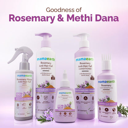 MAMAEARTH Rosemary Shampoo with Rosemary & Methi Dana 13.52 Fl Oz/400ml
