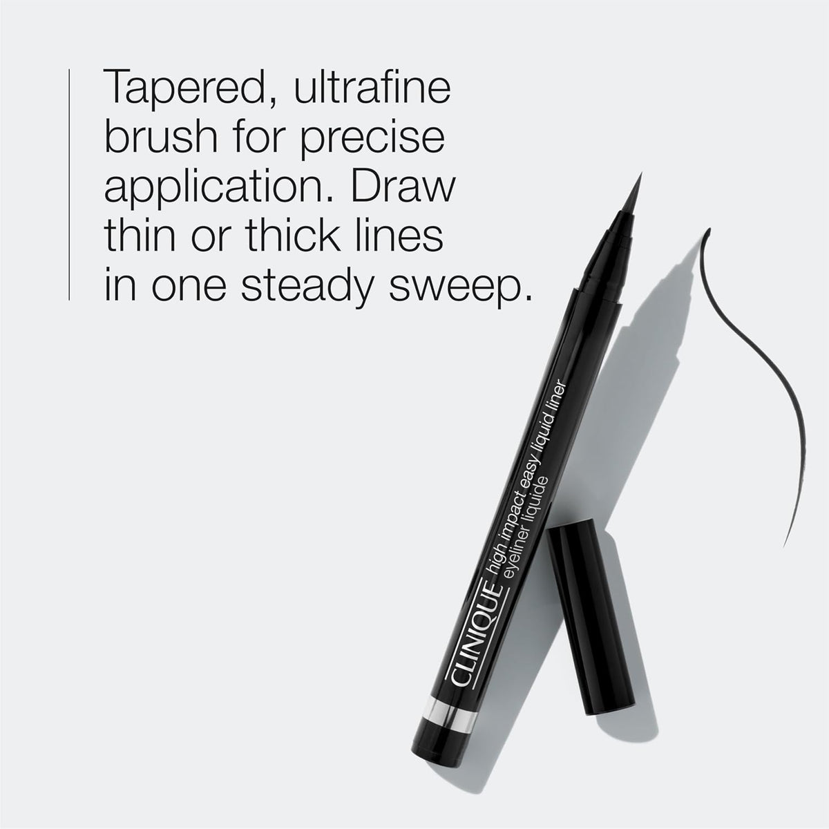Clinique High Impact Easy Liquid Eyeliner | Waterproof, Long Lasting, Smudge Resistant + Safe For Sensitive Eyes