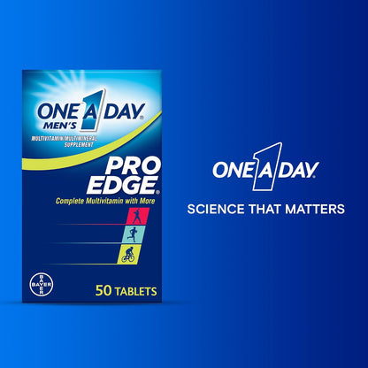 One A Day Men’s Pro Edge Multivitamin, Supplement with Vitamin A,C,D, E and Zinc for Immune Health Support and Magnesium for Healthy Muscle Function, 50 Count