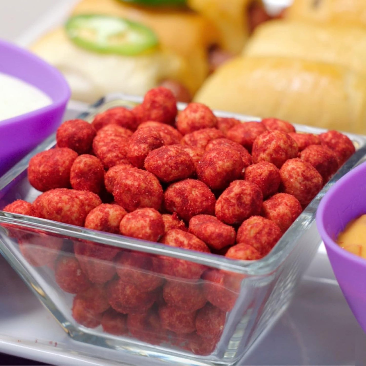 Takis Hot Nuts Flare Double Crunch Peanuts, Chili Pepper and Lime Artificially Flavored Peanuts, 3.2 Ounce Bag