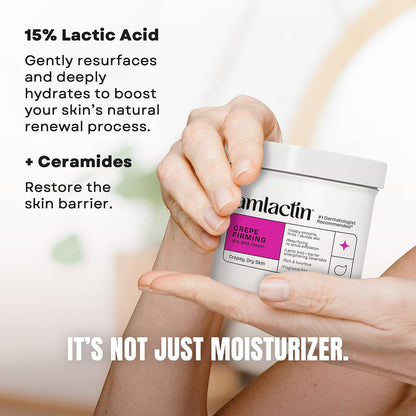 Amlactin Crepe Firming Body Cream, 15% Lactic Acid, 12 oz
