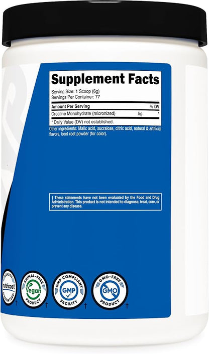 Nutricost Creatine Monohydrate Powder (Watermelon) 500 Gram, Micronized