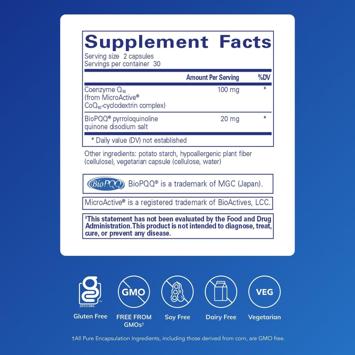 Pure Encapsulations SR-CoQ10 with PQQ, 60 Capsules