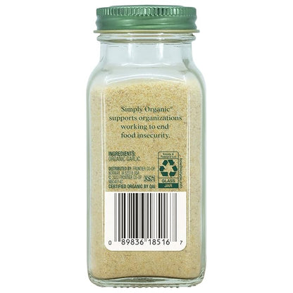 Simply Organic Garlic Powder Certified Organic, 3.64-Ounce Container
