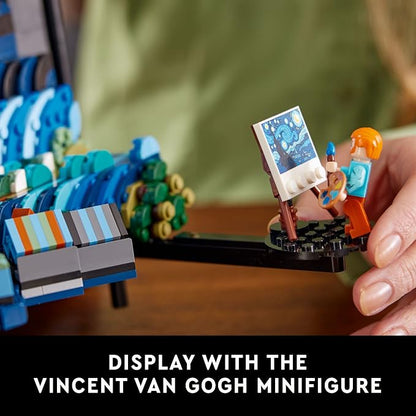 LEGO Ideas Vincent Van Gogh The Starry Night - Building Set for Adults, Ages 18+ - Beautifully Detailed Home Wall Art Decor - Gift for Men & Women - 21333