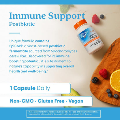 Doctors Best EpiCor Immune Support Postbiotic Supplement, 60 Veg Caps