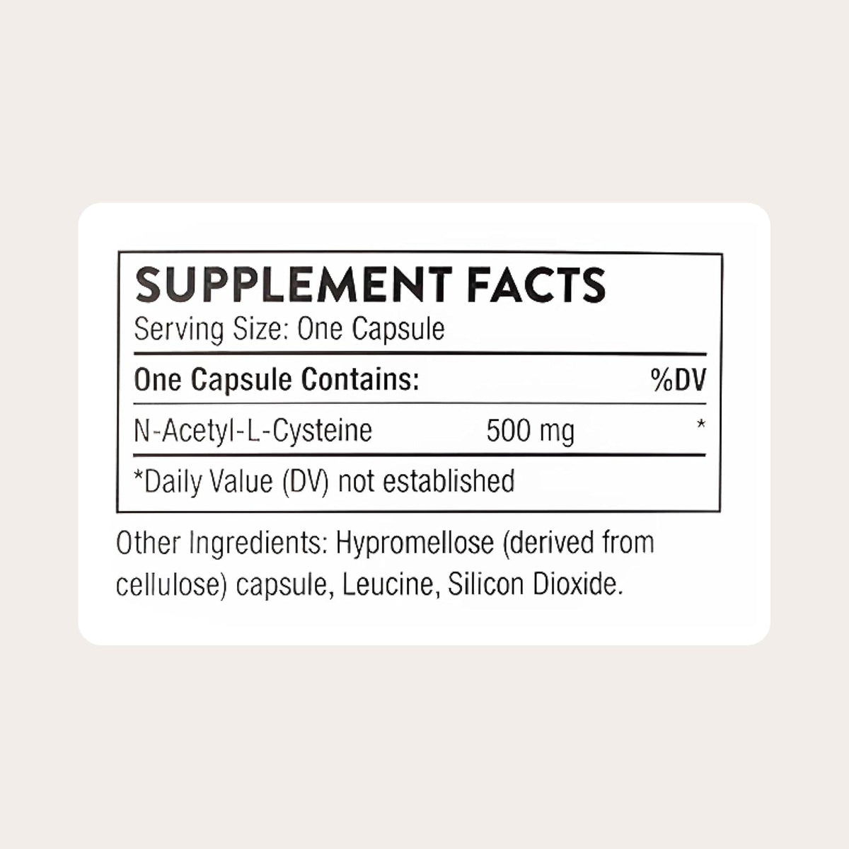 THORNE NAC, 500 mg N-Acetylcysteine, Amino Acid Supplement, 180 Capsules