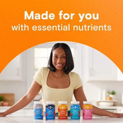 One A Day Women’s Daily Essentials Multivitamin Gummies, Multivitamin for Women, Zinc, Immune Support, Cool Lemonade Naturally Flavored, 120 Gummies