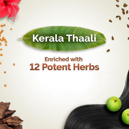 MAMAEARTH Kerala Thaali Shampoo with Hibiscus, 250ml | Shampoo formulated with hibiscus and a blend of herbal ingredients.