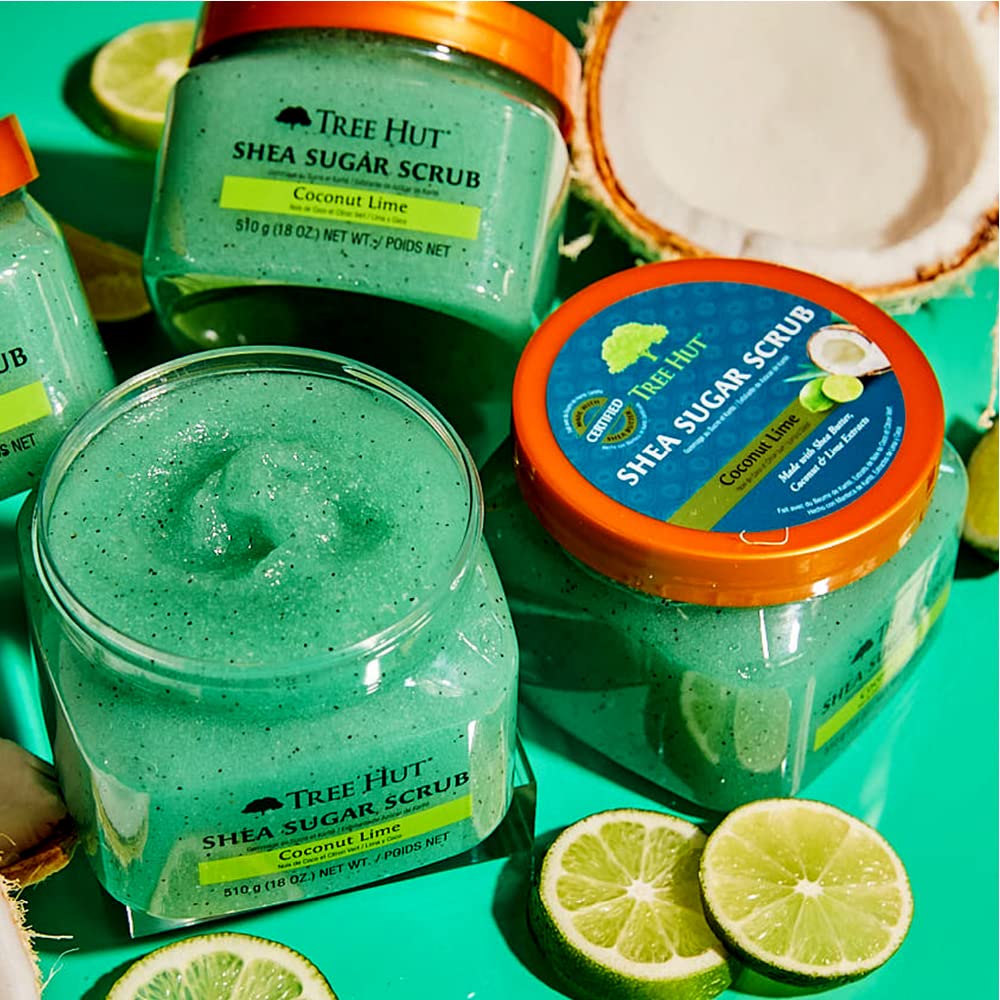 Tree Hut Shea Sugar Body Scrub - Coconut Lime: 18 OZ