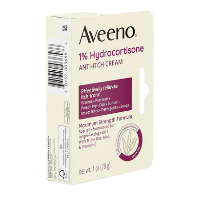 Aveeno Maximum Strength 1% Hydrocortisone Anti-Itch Cream, 1 oz