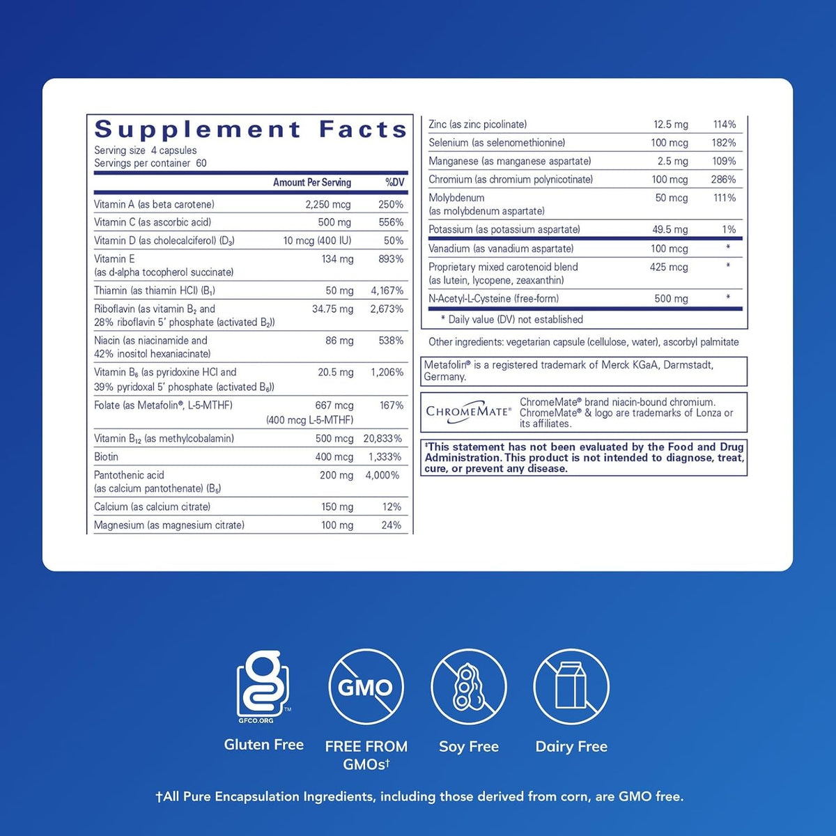 Pure Encapsulations Nutrient 950 with NAC, 240 Capsules