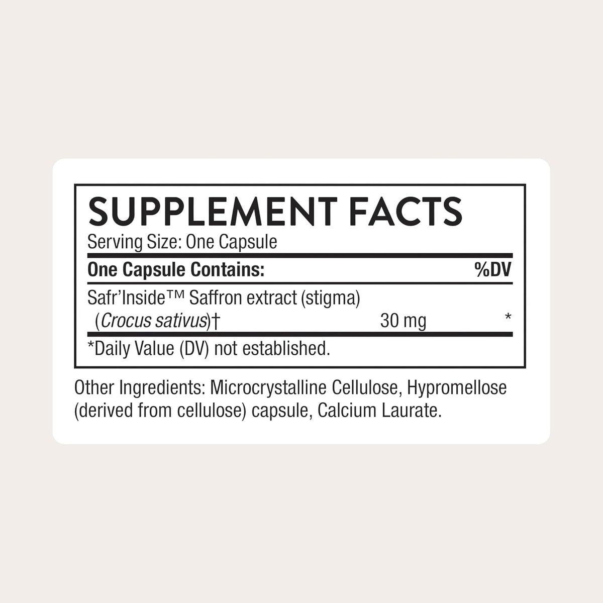 THORNE Rapid Relief Saffron, Saffron Extract Supplement, 30 Capsules