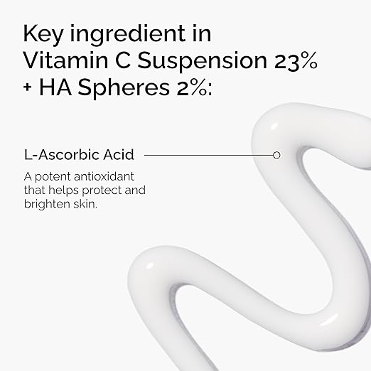 The Ordinary Vitamin C Suspension 23% + Hyaluronic Acid Spheres 2%, Serum with Pure L-Ascorbic Acid
