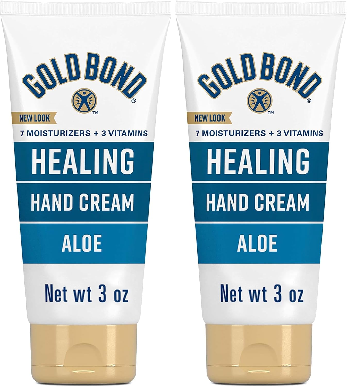 Gold Bond Healing Hand Cream, Hand Cream With Aloe, Moisture That Lasts Through Handwashing, 3 oz. (Pack of 2)