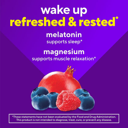 Vitafusion Melatonin and Magnesium Gummies | 5mg Melatonin Per 2 Gummies