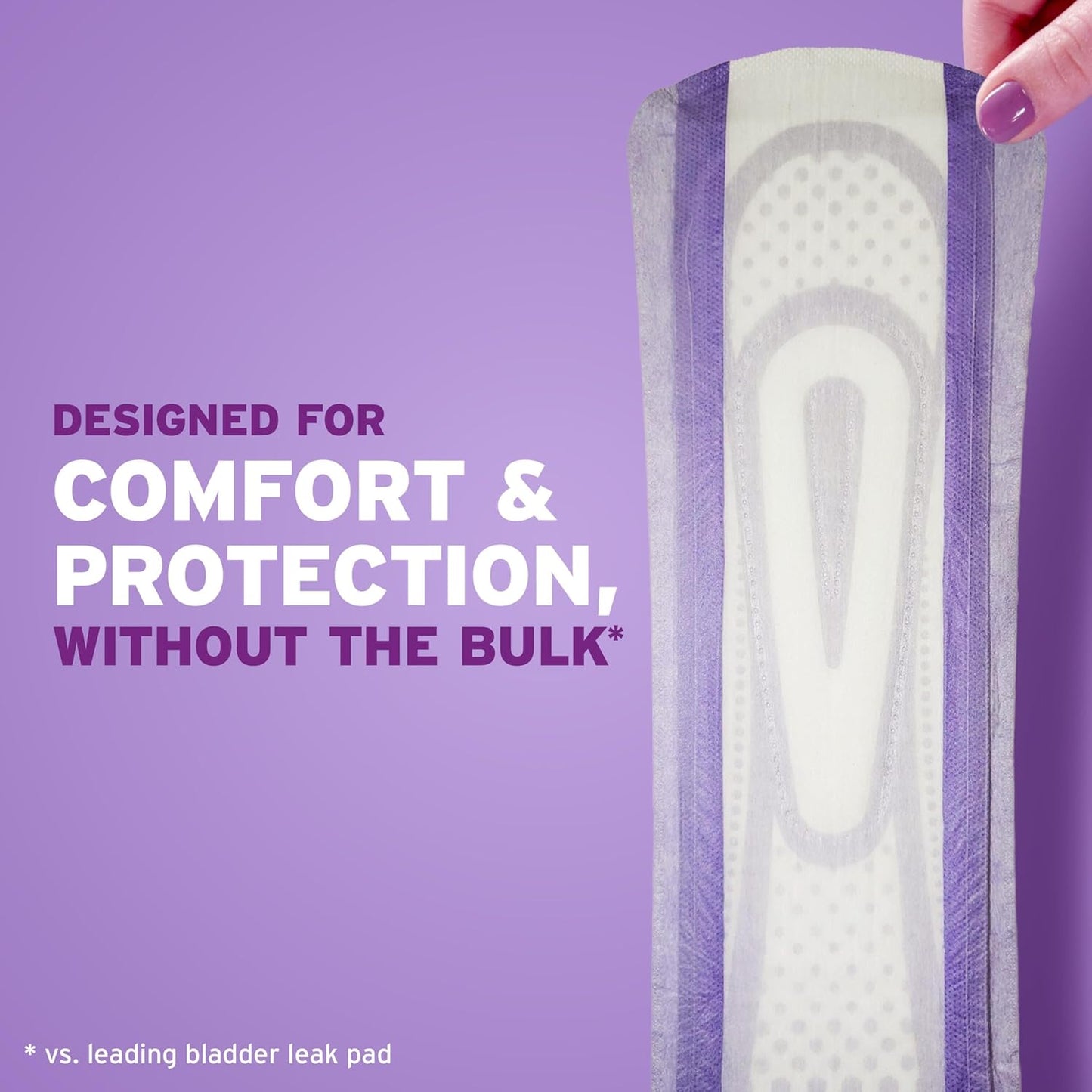 Poise Ultra Thin Incontinence & Postpartum Pads for Bladder Leaks, 7 Drop Ultra Absorbency, Long Length, 22 Count (Packaging May Vary)