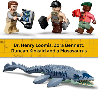 LEGO Jurassic World Mosasaurus Dinosaur Boat Attack 77983