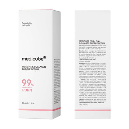 medicube PDRN Pink Collagen Bubble Serum - Bubble-to-Glow Firming Care