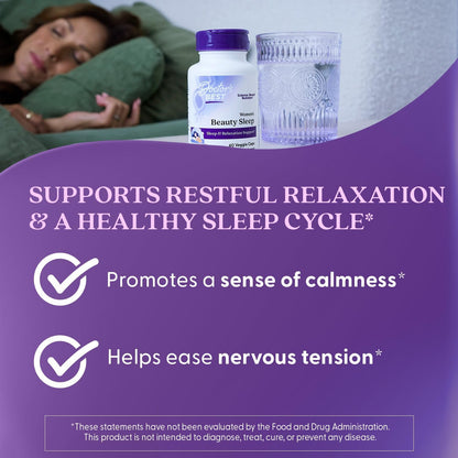 Doctors Best Womens Beauty Sleep with Magnesium, Theanine, Melatonin, Sleep & Relaxation Support, Non-GMO, Gluten Free, Soy Free, Vegan 60 Veggie Caps