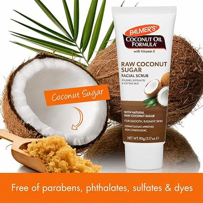 Palmer's Coconut Sugar Facial Scrub Exfoliator with Chamomile (3.17 Oz)