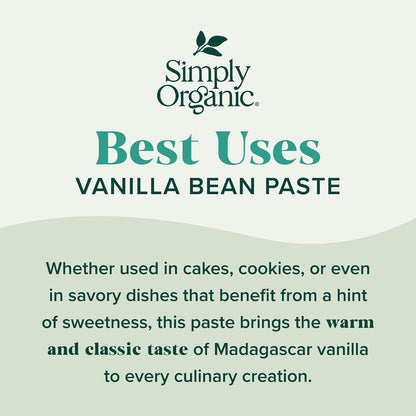 Simply Organic Vanilla Bean Paste, Organic, 2 Fluid Ounce (Pack of 2)