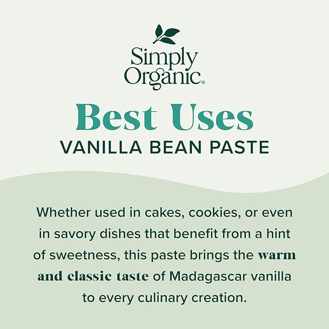 Simply Organic Vanilla Bean Paste, Organic, 2 Fluid Ounce