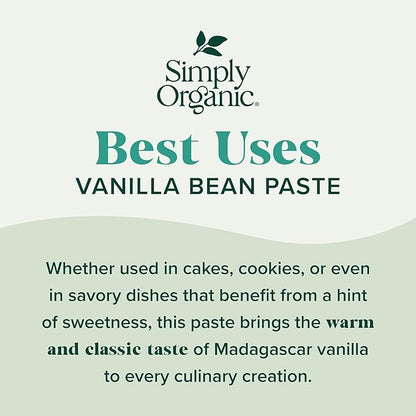 Simply Organic Vanilla Bean Paste, Organic, 2 Fluid Ounce