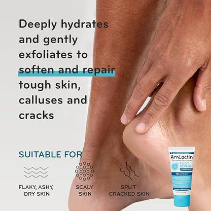 Amlactin Essentials Skin Care Set, Lactic Acid Body & Foot Care