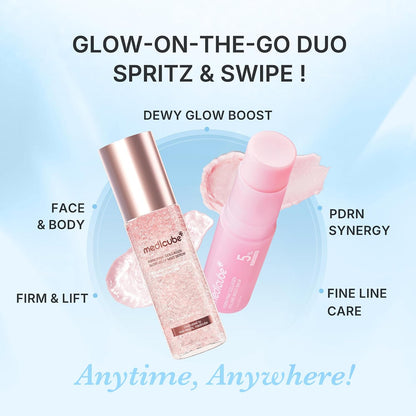 medicube PDRN Glow Duo Holiday Ornament Gift Set, Jelly Mist & Multi Balm